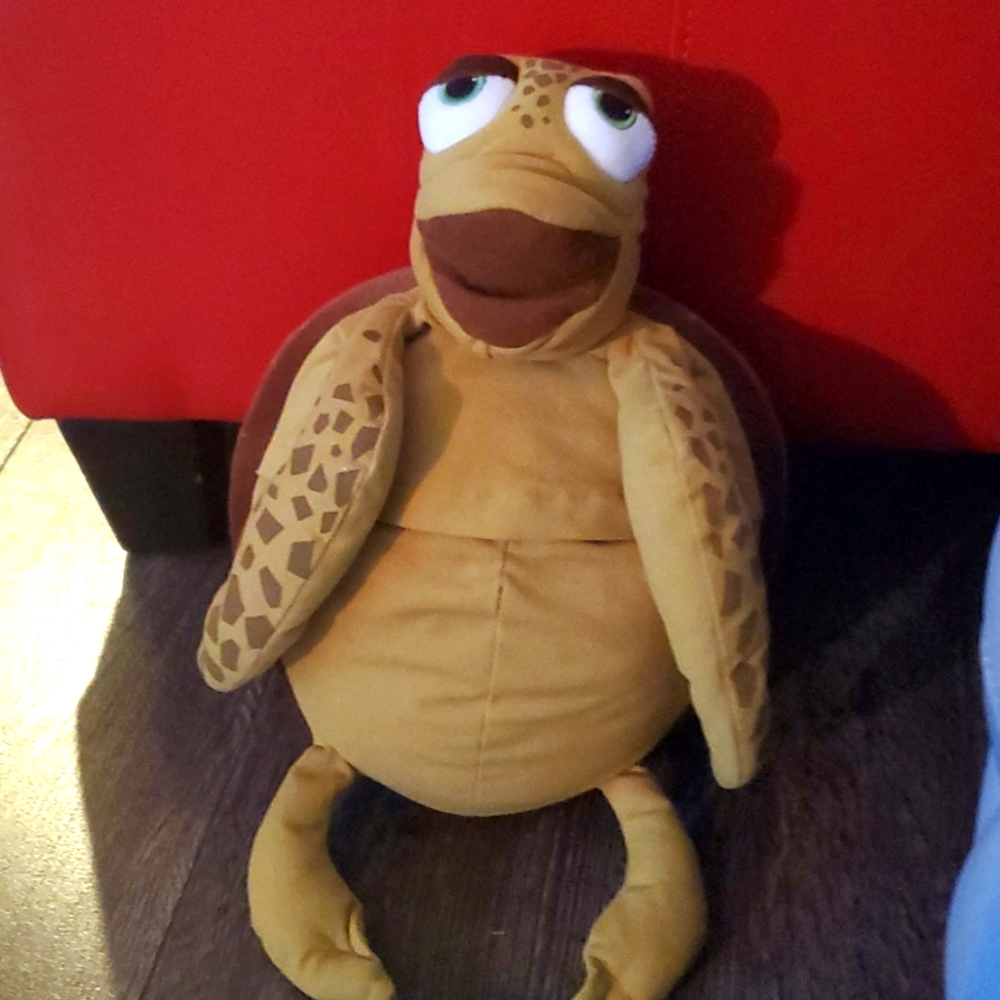 Disney Finding Nemo 18" Crush Sea Turtle Hand Puppet Plush
